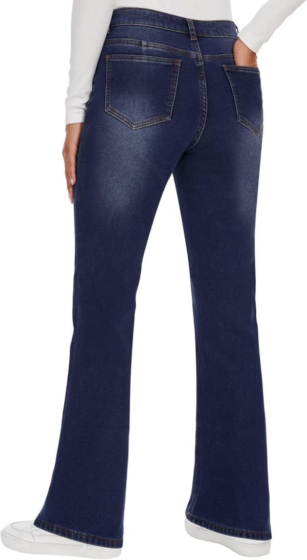 KDF Fleece Lined Jeans Women High Waisted Wide Leg Baggy Jeans for Women Winter Lined Jean Pants - Image 10