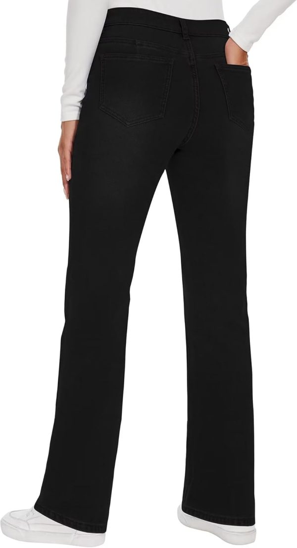 KDF Fleece Lined Jeans Women High Waisted Wide Leg Baggy Jeans for Women Winter Lined Jean Pants - Image 22
