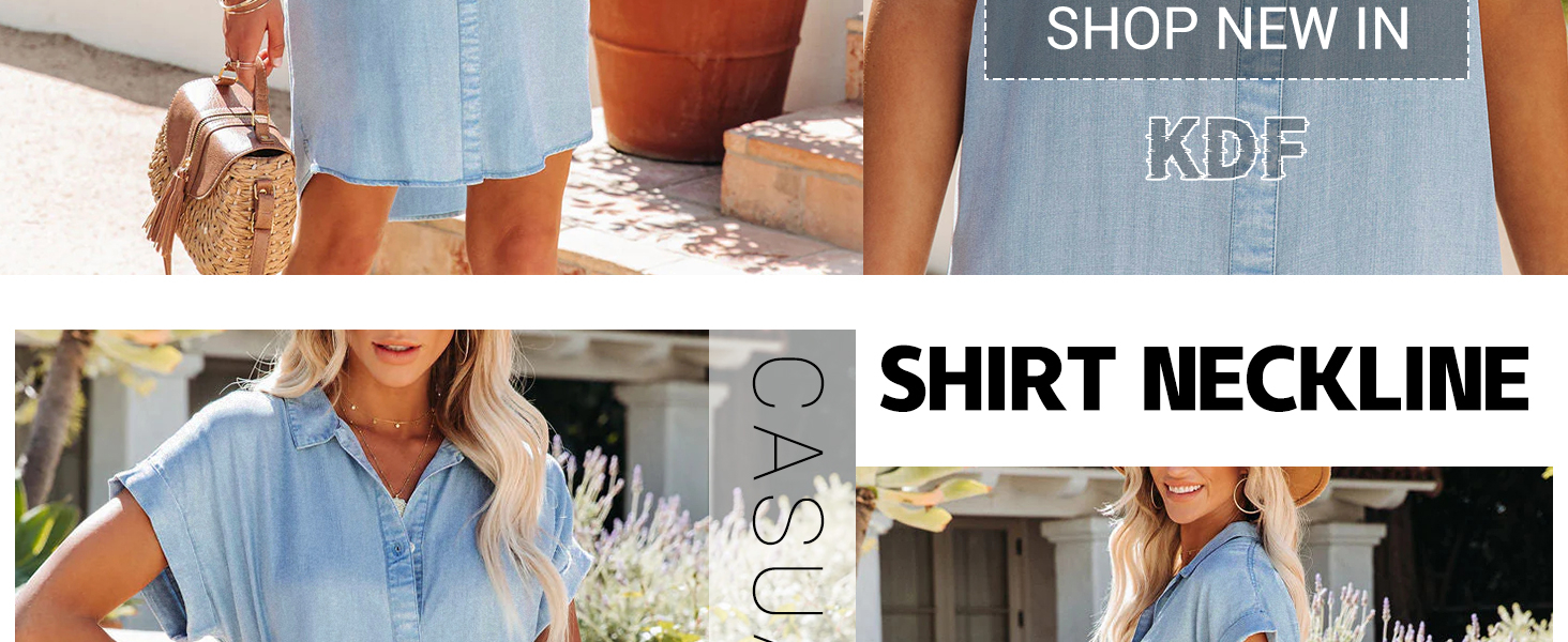 denim dress for women