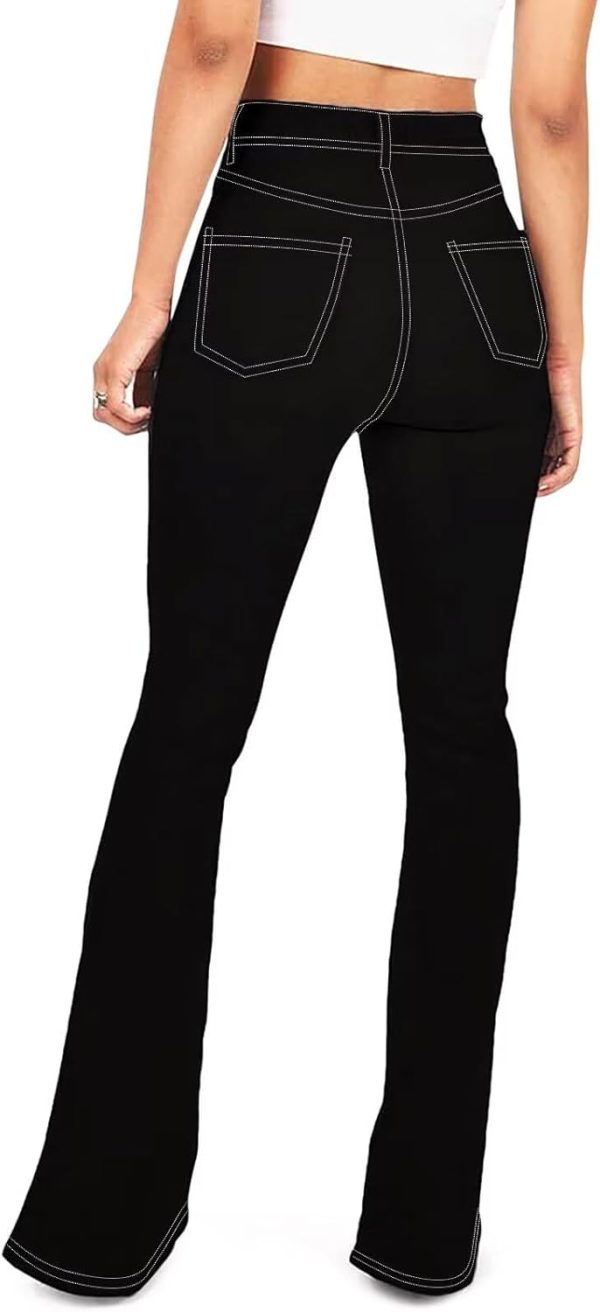 KDF Flare Jeans for Women Women's Bootcut Bell Bottom Jeans High Waisted Stretch Slimming Bell Bottoms Jeans - Image 8