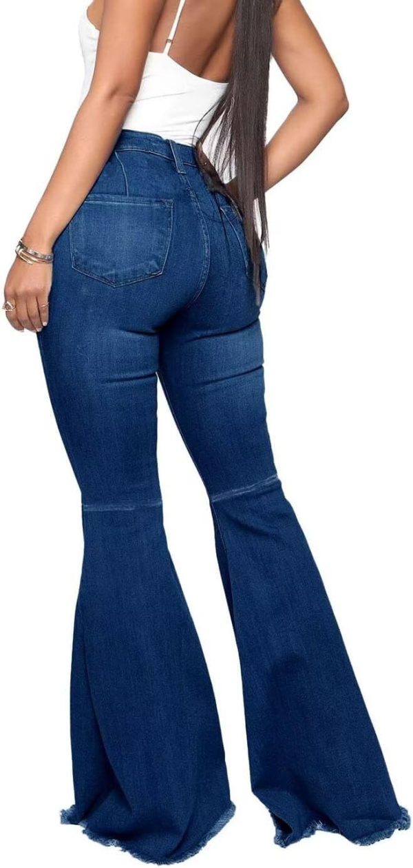 KDF Flare Jeans for Women Women's Bootcut Bell Bottom Jeans High Waisted Stretch Slimming Bell Bottoms Jeans - Image 31