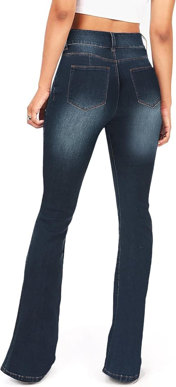 KDF Flare Jeans for Women Women's Bootcut Bell Bottom Jeans High Waisted Stretch Slimming Bell Bottoms Jeans - Image 33