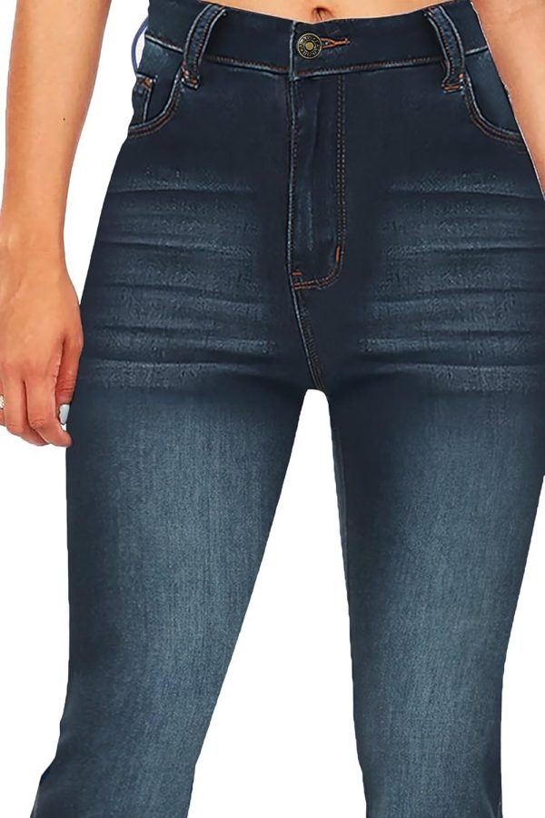 KDF Flare Jeans for Women Women's Bootcut Bell Bottom Jeans High Waisted Stretch Slimming Bell Bottoms Jeans - Image 35