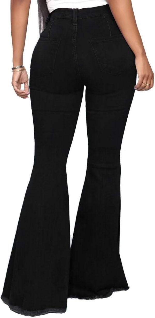 KDF Flare Jeans for Women Women's Bootcut Bell Bottom Jeans High Waisted Stretch Slimming Bell Bottoms Jeans - Image 41