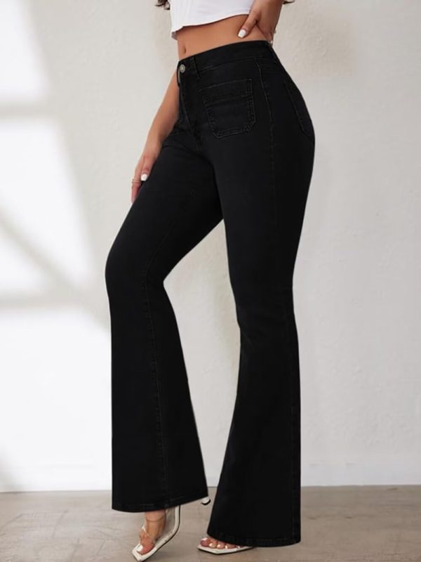 KDF Flare Jeans for Women Women's Bootcut Bell Bottom Jeans High Waisted Stretch Slimming Bell Bottoms Jeans - Image 50