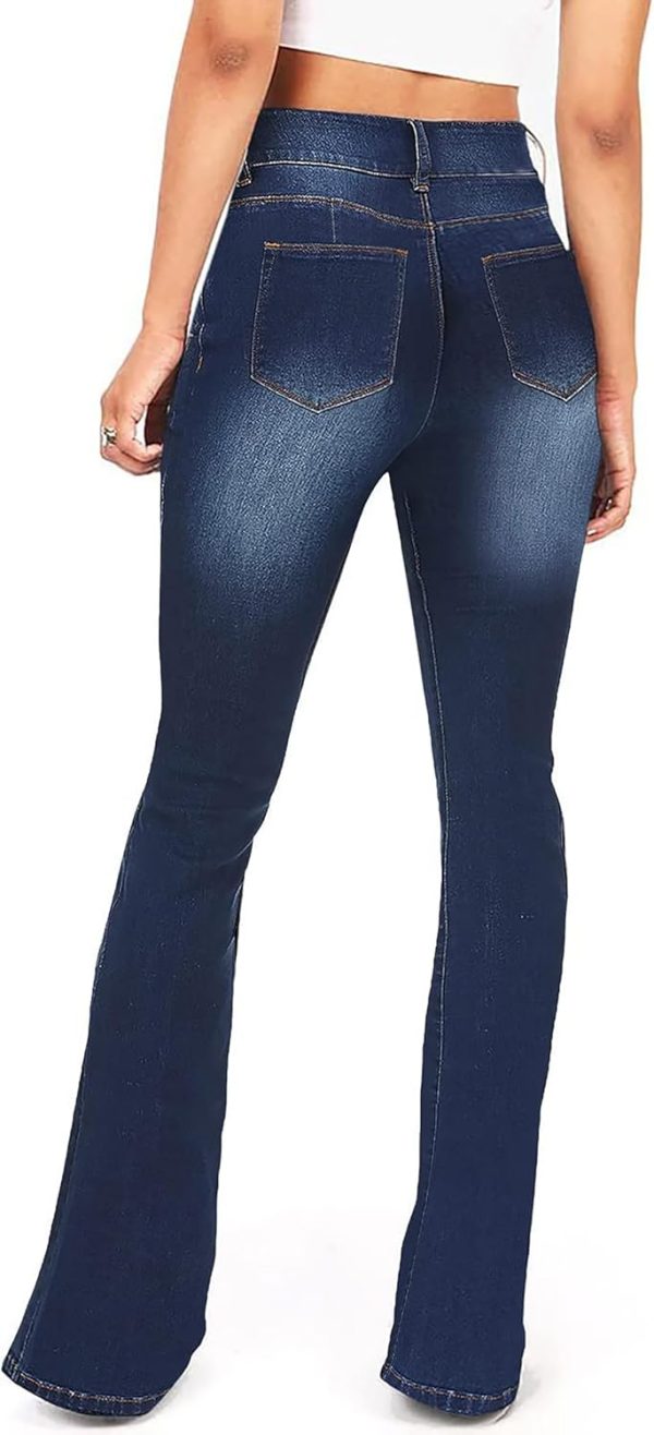 KDF Flare Jeans for Women Women's Bootcut Bell Bottom Jeans High Waisted Stretch Slimming Bell Bottoms Jeans - Image 60