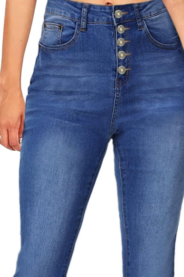 KDF Flare Jeans for Women Women's Bootcut Bell Bottom Jeans High Waisted Stretch Slimming Bell Bottoms Jeans - Image 64