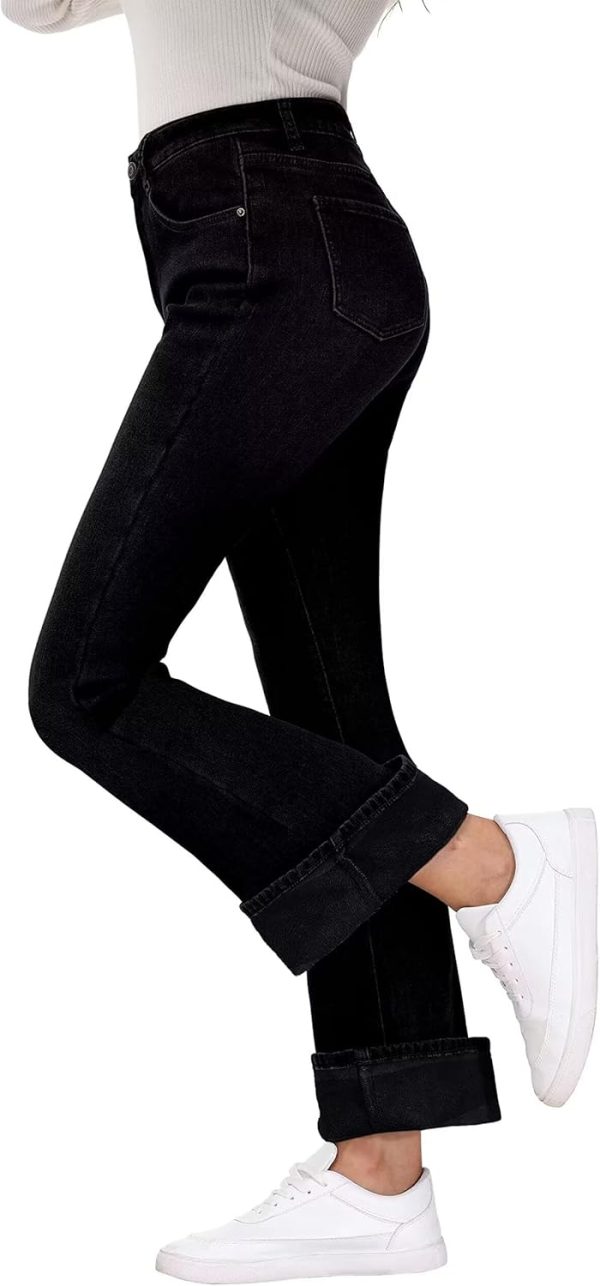 KDF Flare Jeans for Women Women's Bootcut Bell Bottom Jeans High Waisted Stretch Slimming Bell Bottoms Jeans - Image 74