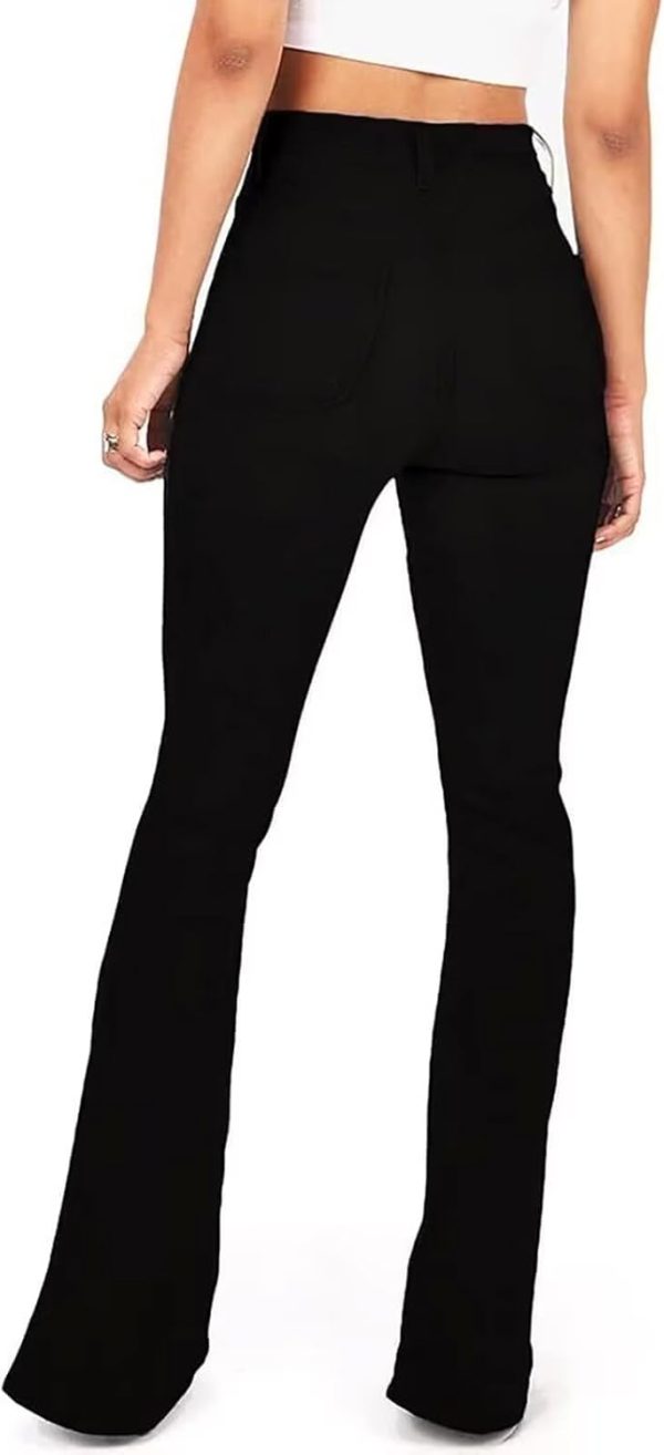KDF High Waisted Bell Bottom Jeans for Women Flare Jeans for Women Stretch Wide Leg Jeans - Image 12