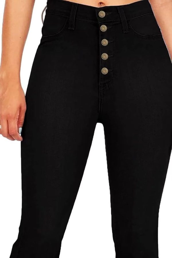KDF High Waisted Bell Bottom Jeans for Women Flare Jeans for Women Stretch Wide Leg Jeans - Image 14