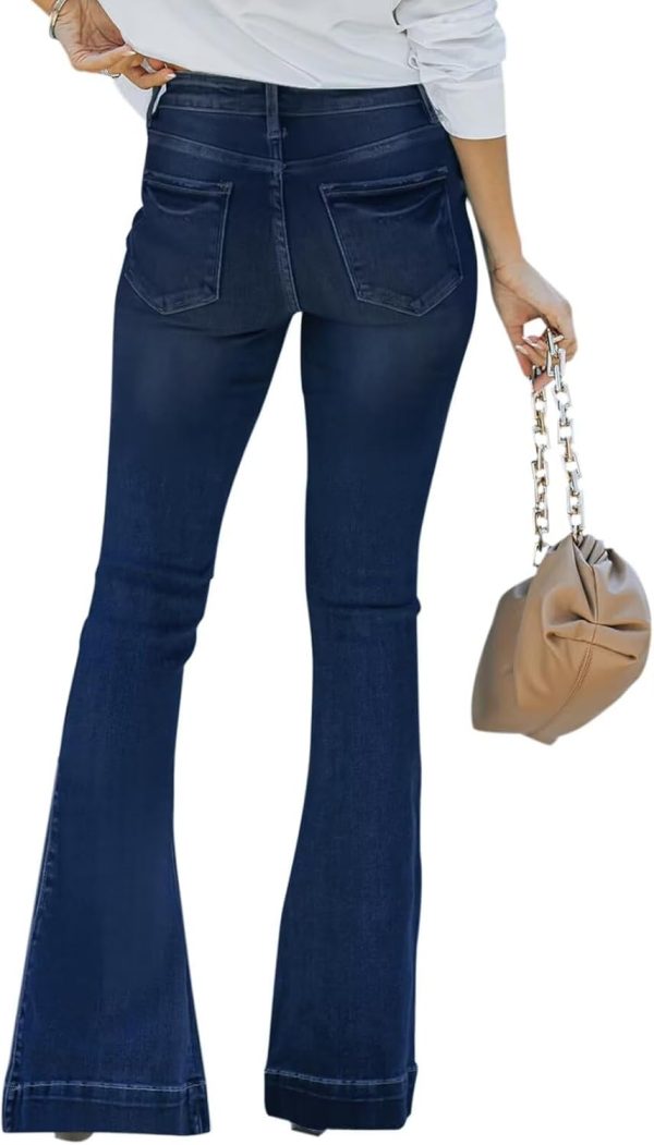 KDF High Waisted Bell Bottom Jeans for Women Flare Jeans for Women Stretch Wide Leg Jeans - Image 22