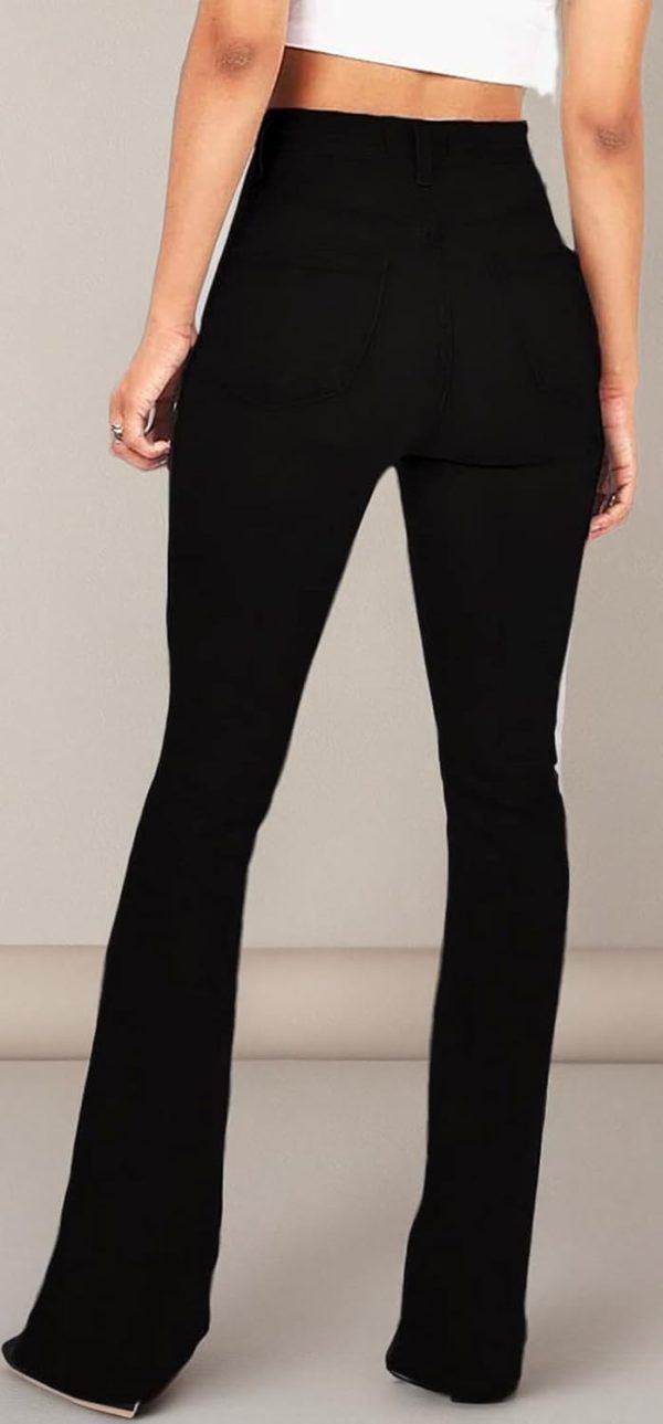 KDF High Waisted Bell Bottom Jeans for Women Flare Jeans for Women Stretch Wide Leg Jeans - Image 44