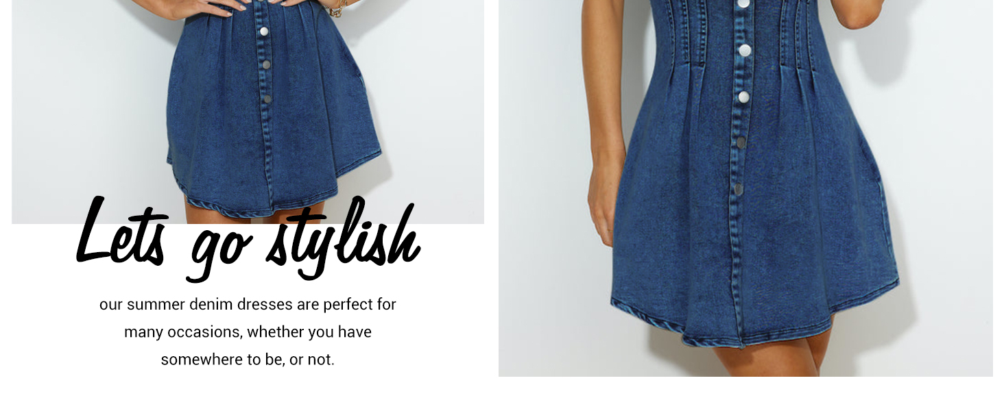 denim dresses for women 2024