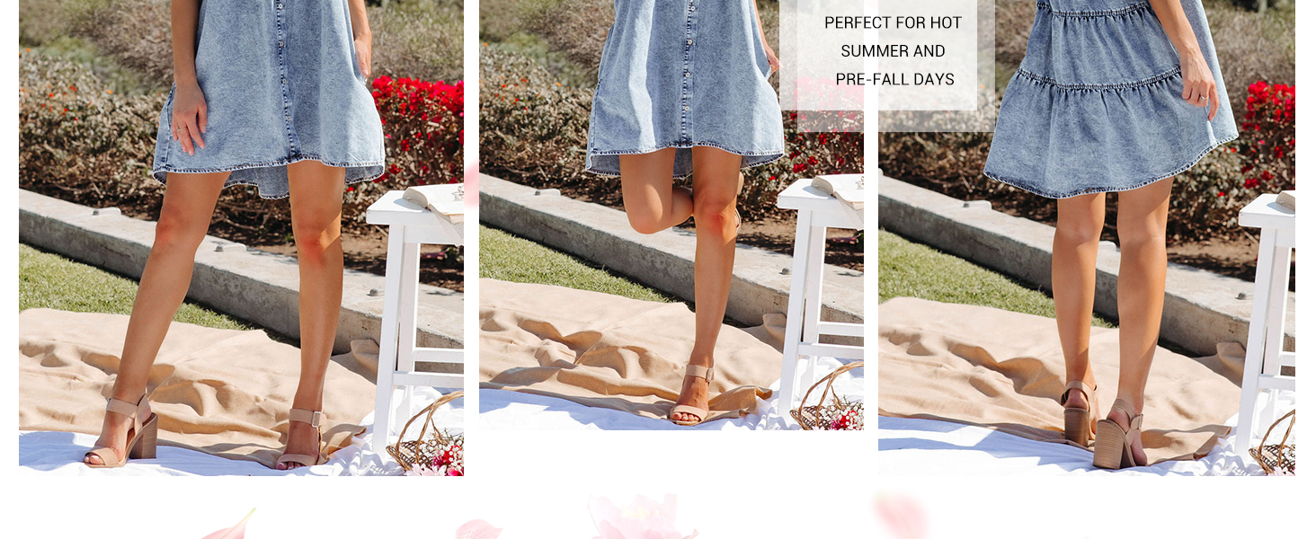 denim dresses for women 2024